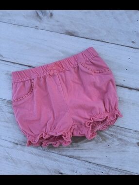 Carter's Baby Girls Pink Ruffle Shorts Bloomer Style Size 18 Months